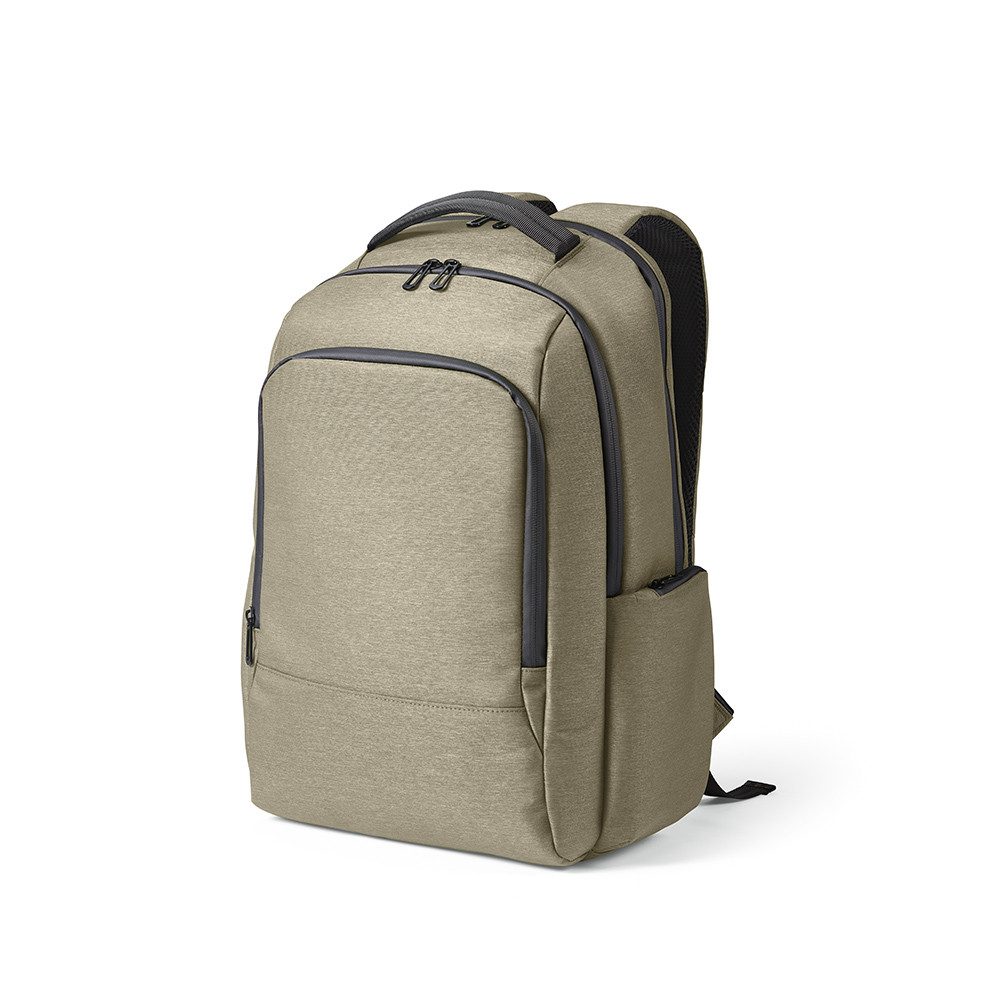 CABBEL Rucksack Skyline Pro – Nachhaltiger 20L Laptop-Rucksack bis 17 Zoll (Rucksack, 1-tlg., Einzelartikel), Beige, wasserabweisend, ergonomisch, Trolleygurt, verstecktes Fach