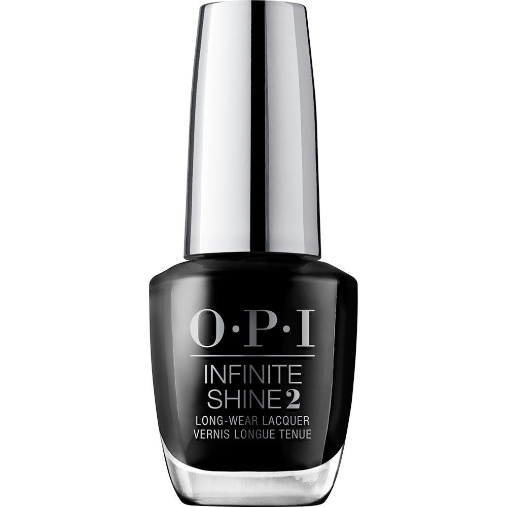 OPI Nagellack Infinite Shine® Black Onyx™, deckend, glänzend, langanhaltend, splitterfest, gelartiges Finish