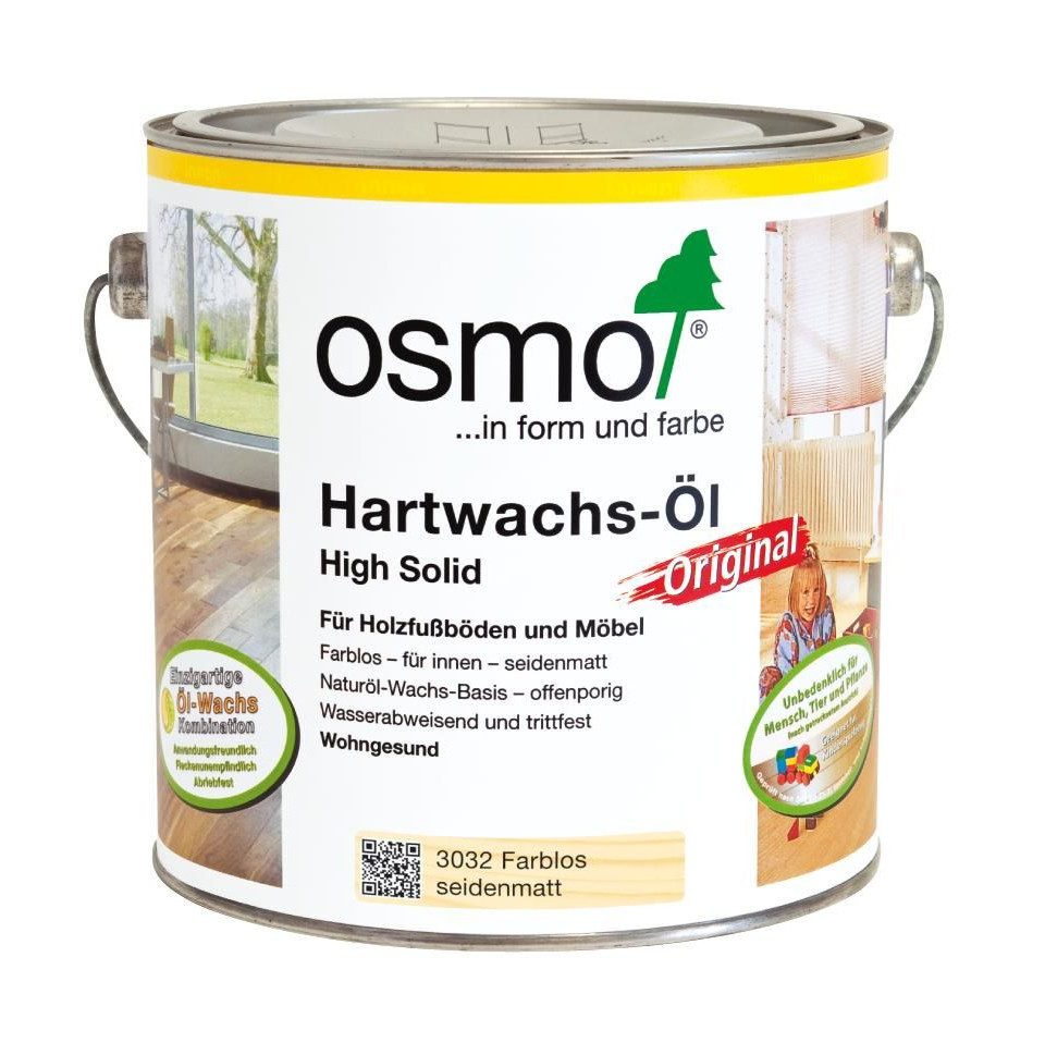 Osmo Hartholzöl Osmo Hartwachs-Öl Original 2,5 L farblos