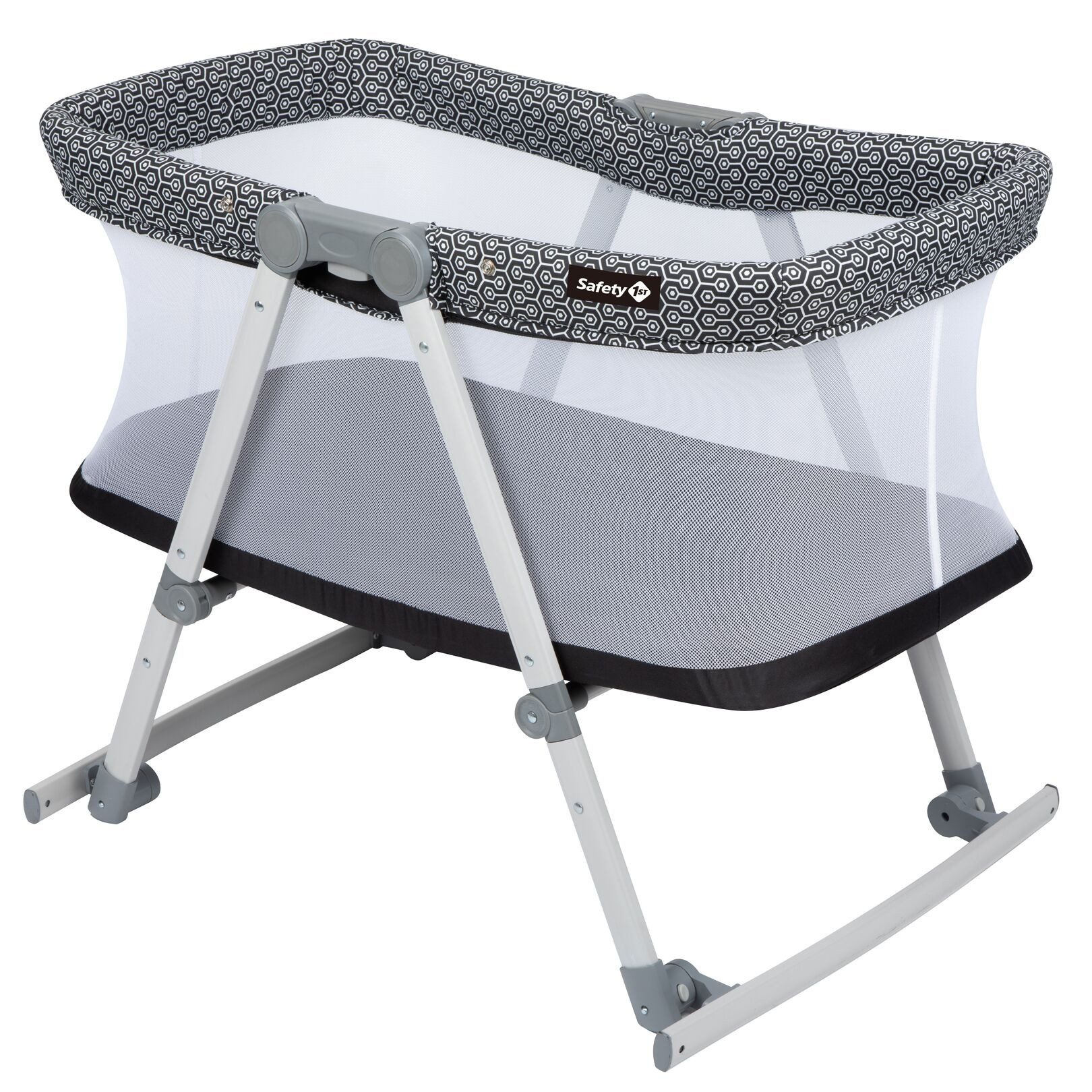 Safety 1st Kinderbett Safety 1st Babybett Morning Star, zusammen-klappbare Babywiege inkl. R, Kleiner Baby-Kokon Leichte Benutzung Produkt der Reihe Nomad