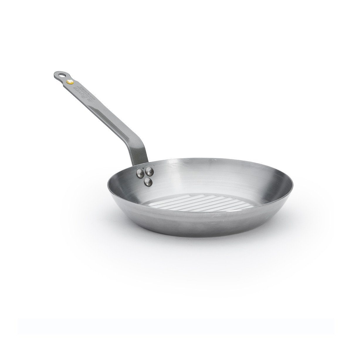 de Buyer Bratpfanne Mineral B, Grillpfanne 26 cm - Eisen mit Bienenwachsbeschichtung -