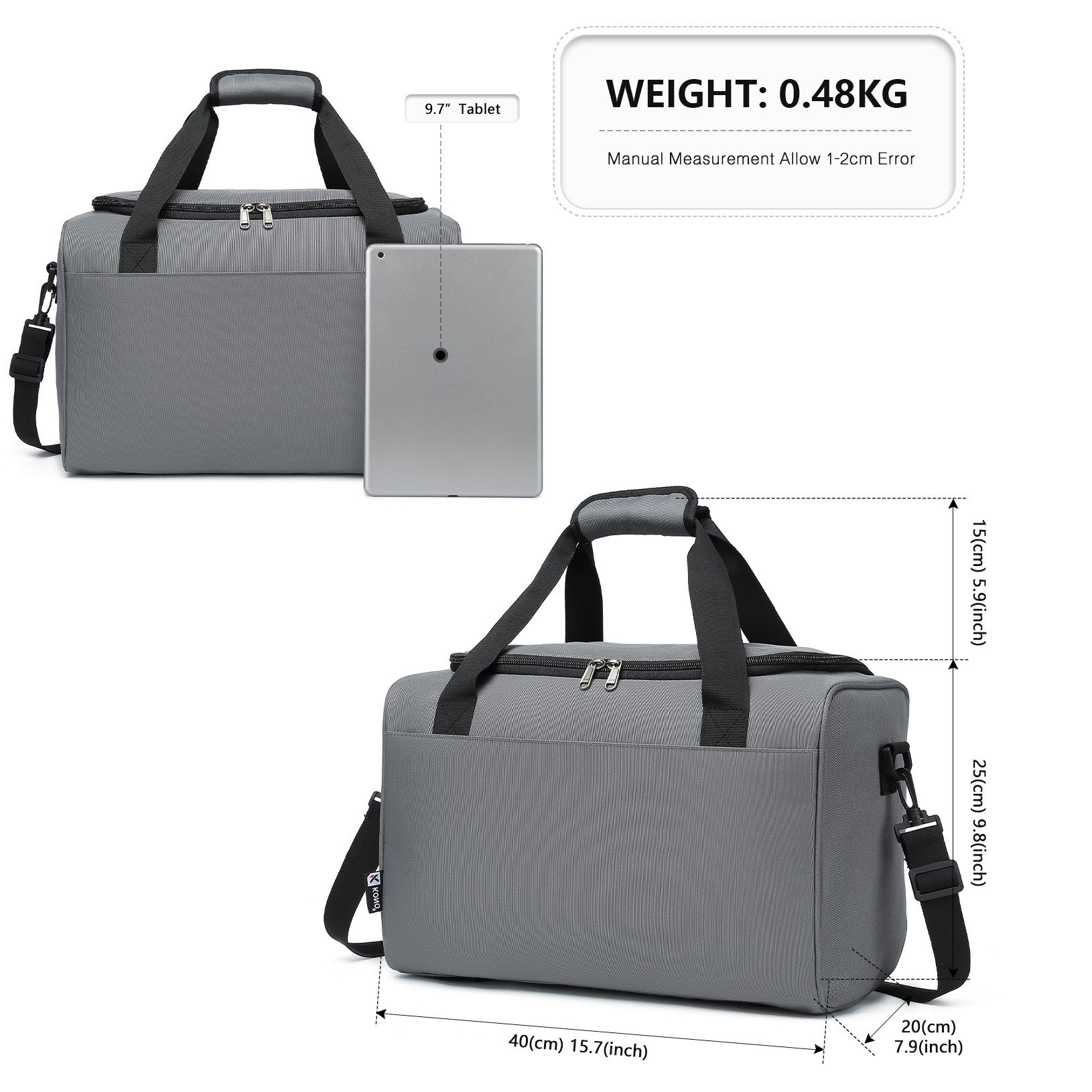 KONO Sporttasche Ryanair 40x20x25/40x30x20 Handgepäck Tasche für Flugzeug R günstig online kaufen