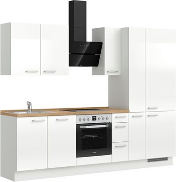 nobilia® Küchenzeile "Flash premium", vormontiert, Ausrichtung wählbar, Breite 270 cm, mit E-Geräten