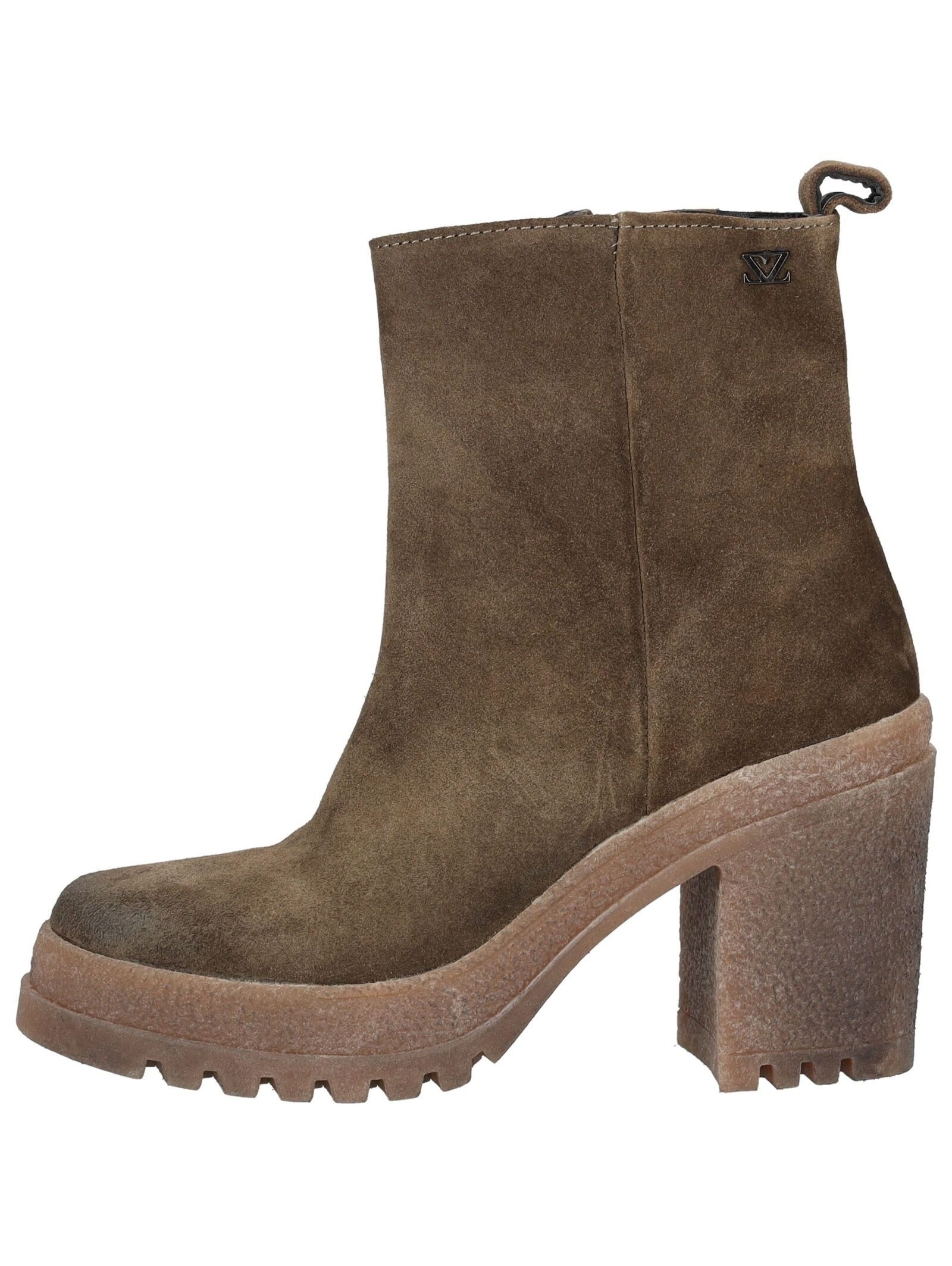 Lazamani Lazamani Stiefelette Veloursleder High-Heel-Stiefelette