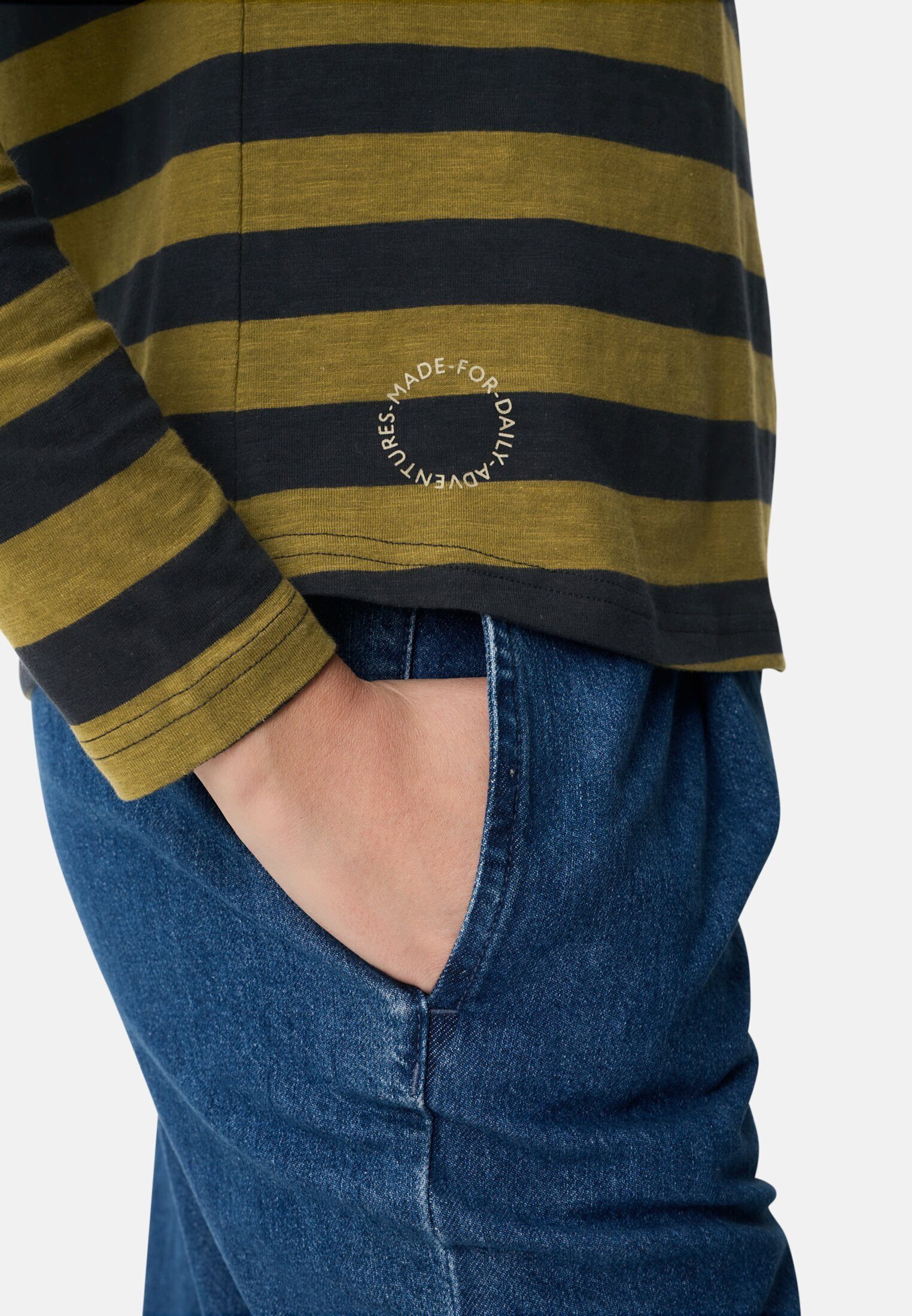 camel active Langarmshirt mit Raglanärmeln Langarm
