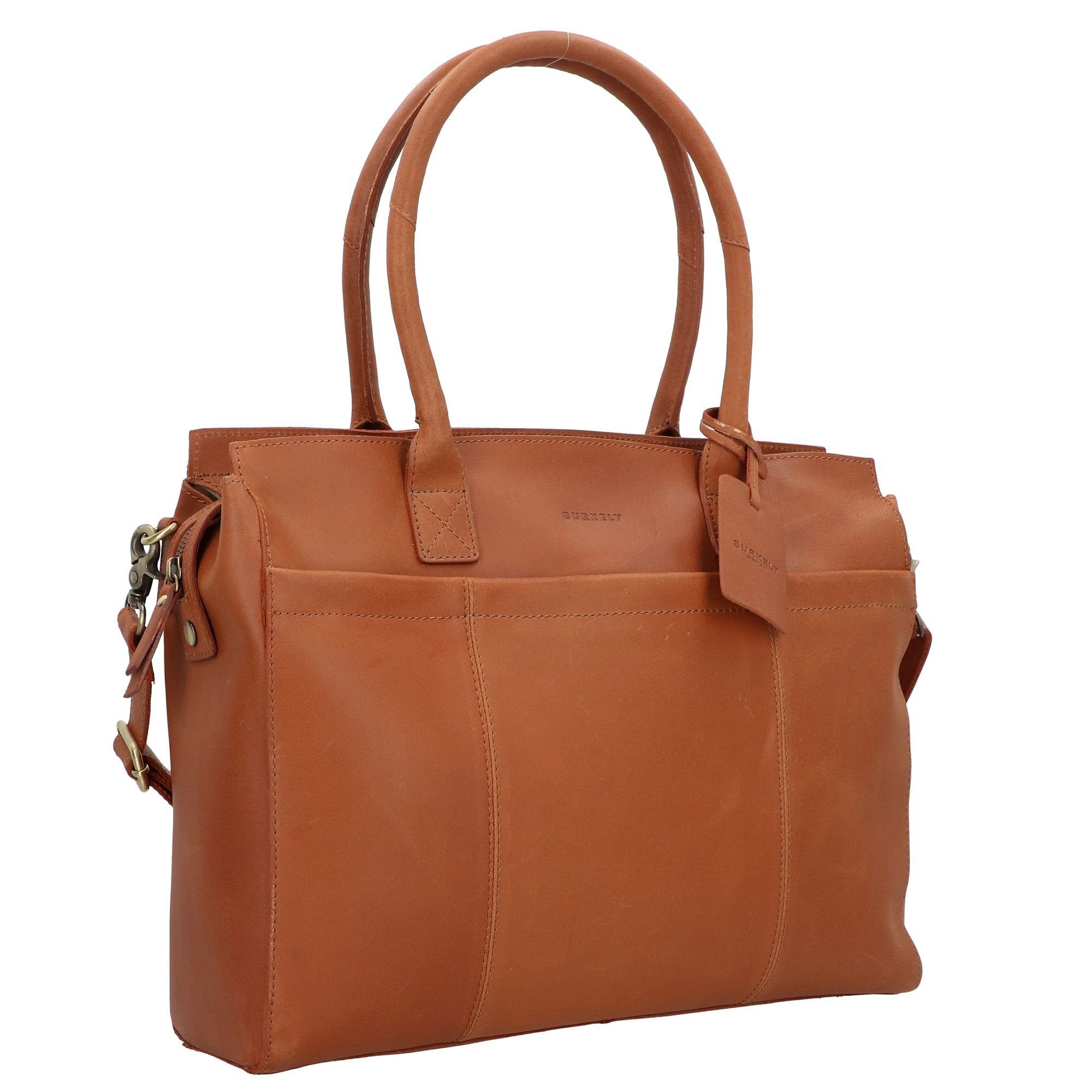 Burkely Schultertasche Vintage, Leder