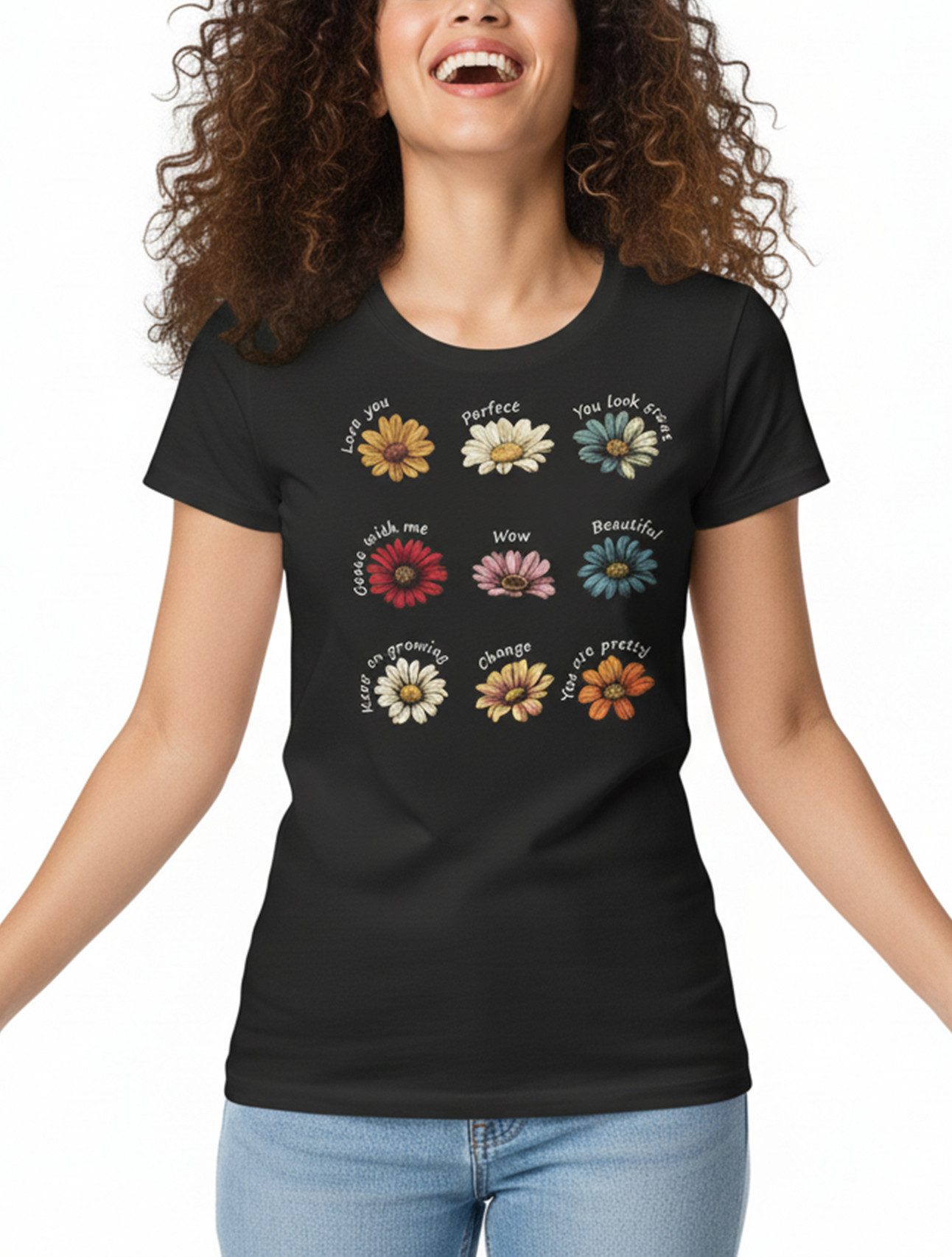 MAKAYA Print-Shirt MAKAYA Print-Shirt Damen Blumen Oberteil Blumenmuster Bl günstig online kaufen