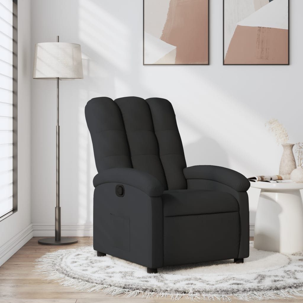 vidaXL Sessel Relaxsessel Schwarz Stoff (1-St)
