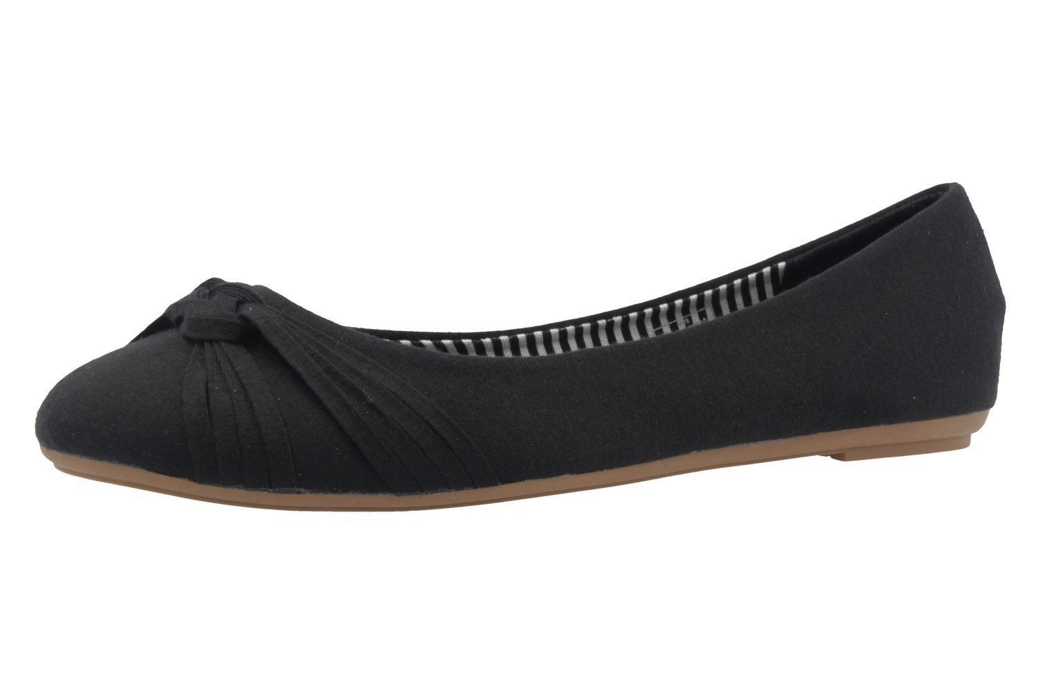 Fitters Footwear 2.514307 Amy Blk Cotton Ballerina