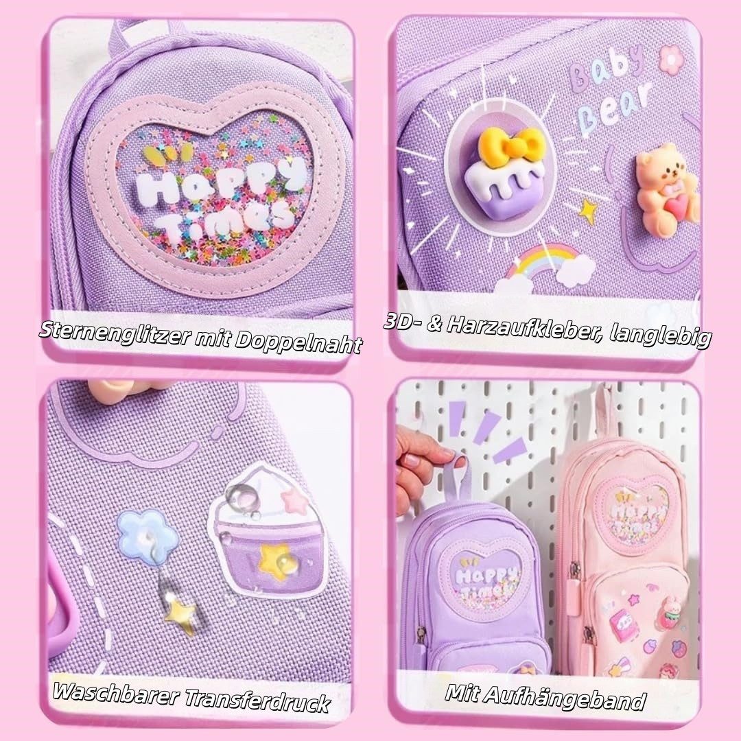 Zaewry Federmäppchen 3 Fächer Große Kapazität Kawaii Mäppchen Federtasche, Stiftetasche Pencil Case Bleistifttasche für Schule Und Büro – Bild 5 von 5