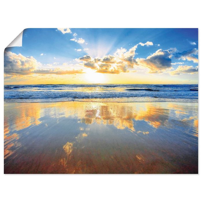 Artland Wandbild Sonnenaufgang über dem Ozean Himmel (1 St) als Alubild Leinwandbild Wandaufkleber oder Poster in versch. Größen