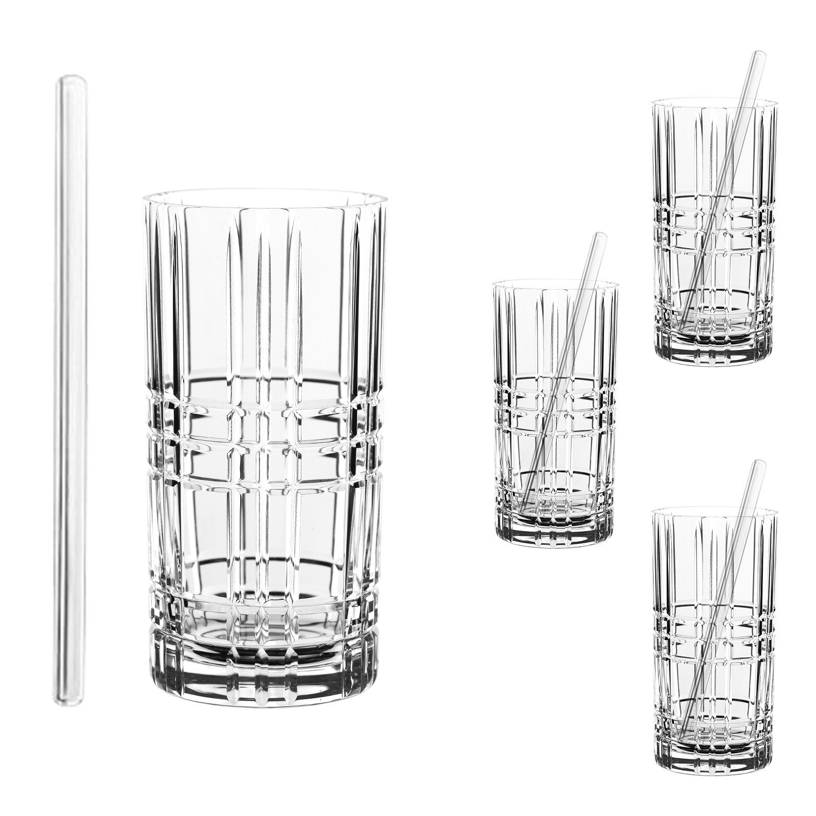 Nachtmann Glas Tastes Good 103144 Longdrinkglas Set, 9-tlg., Kristallglas