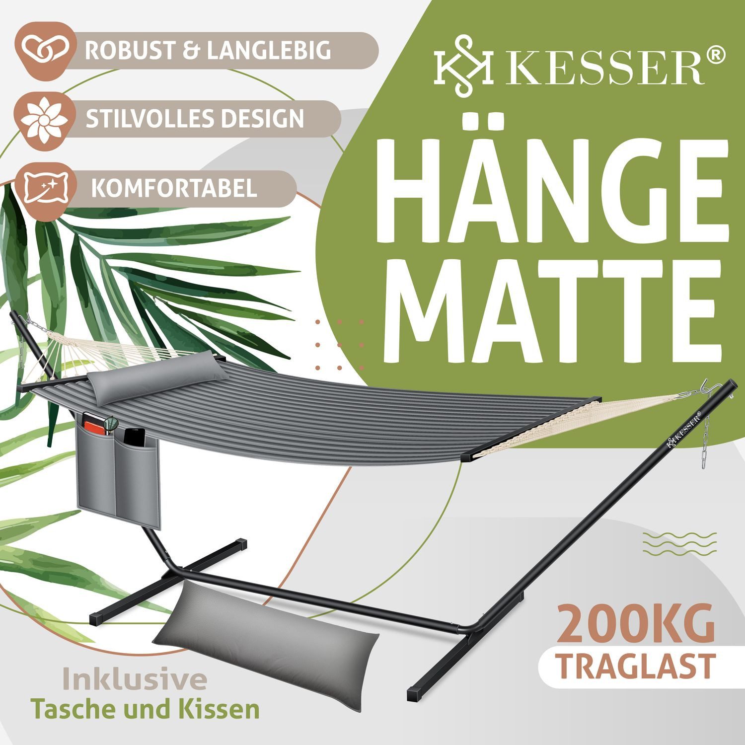 KESSER Hängematte, Hängematte HILL mit Gestell günstig online kaufen