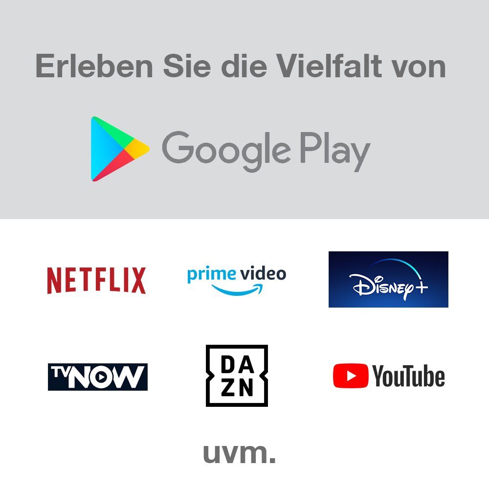 43LA3B63DGW Fernseher Store, cm/43 Zoll, Play HD, Toshiba TV, Triple-Tuner, Android LCD-LED PVR-ready) Assistant, Google (108 Full