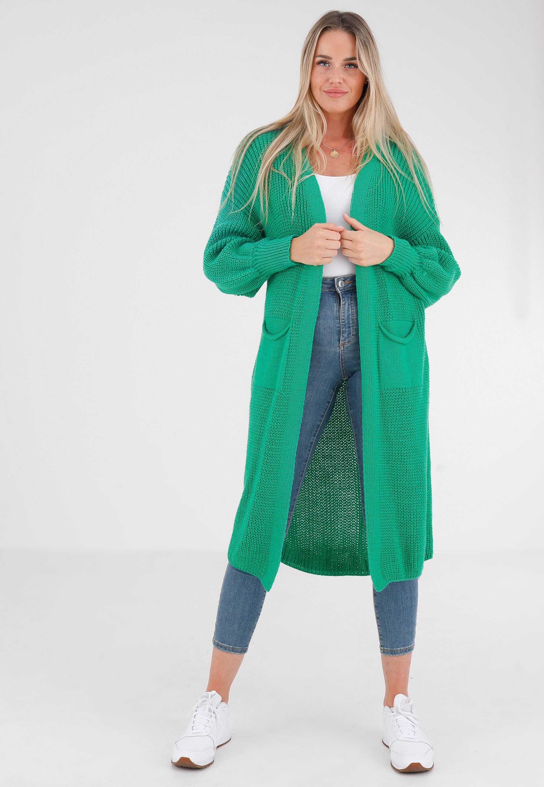 YC Fashion & Style Longstrickjacke Basic günstig online kaufen