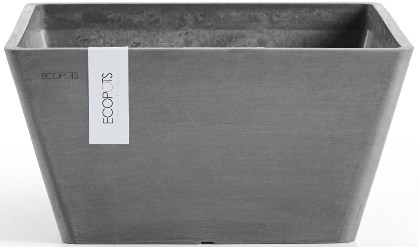 ECOPOTS Blumentopf BERLIN Grey, BxTxH: 41x41x18 cm
