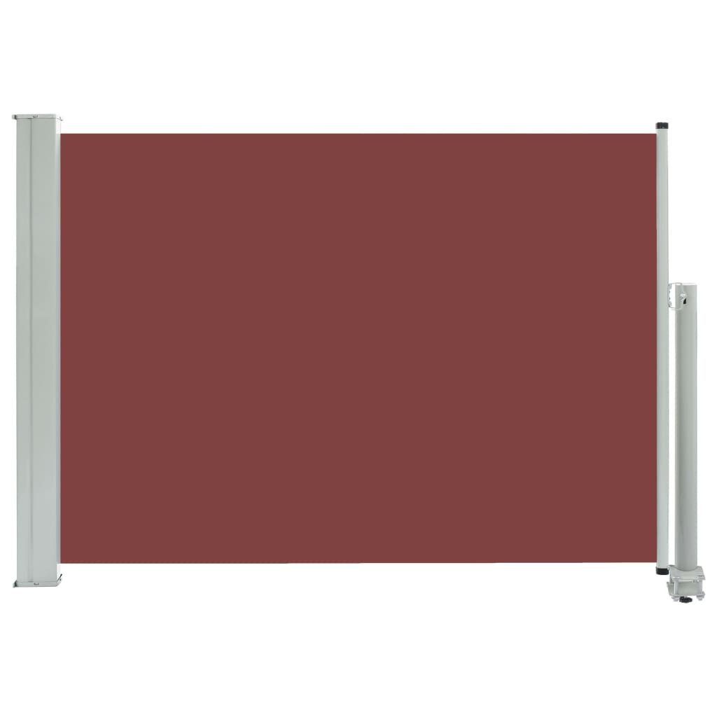 vidaXL Seitenmarkise 80 x 300 cm Ausziehbare Seitenmarkise 80x300 cm Braun