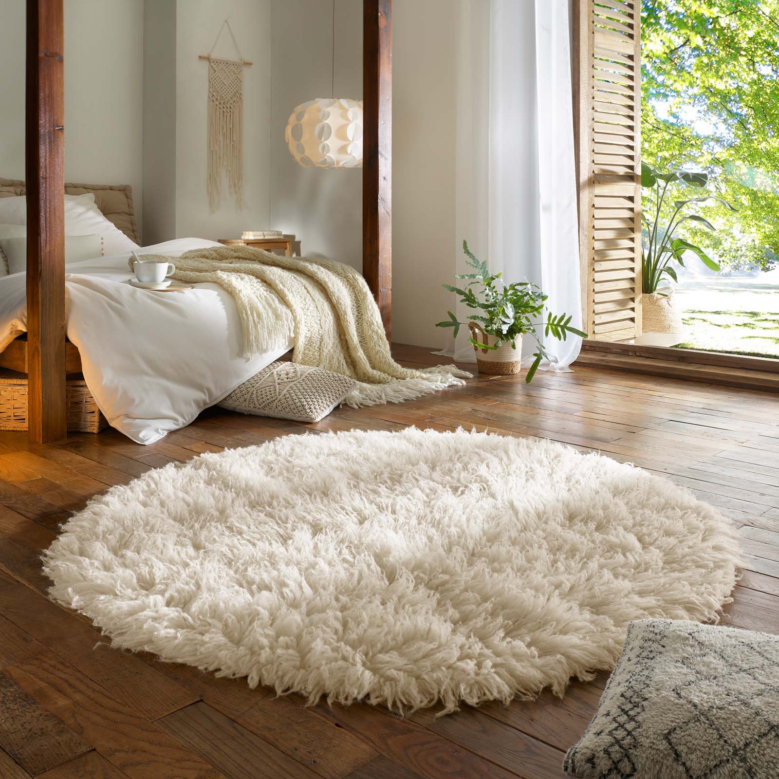 TaraCarpet Flokati-Teppich TaraCarpet Flokati Diana aus Schurwolle, rund, H günstig online kaufen