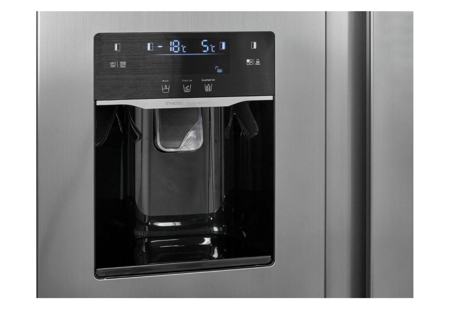 exquisit Side-by-Side BS520-CF-040E inoxlook – Bild 3 von 5