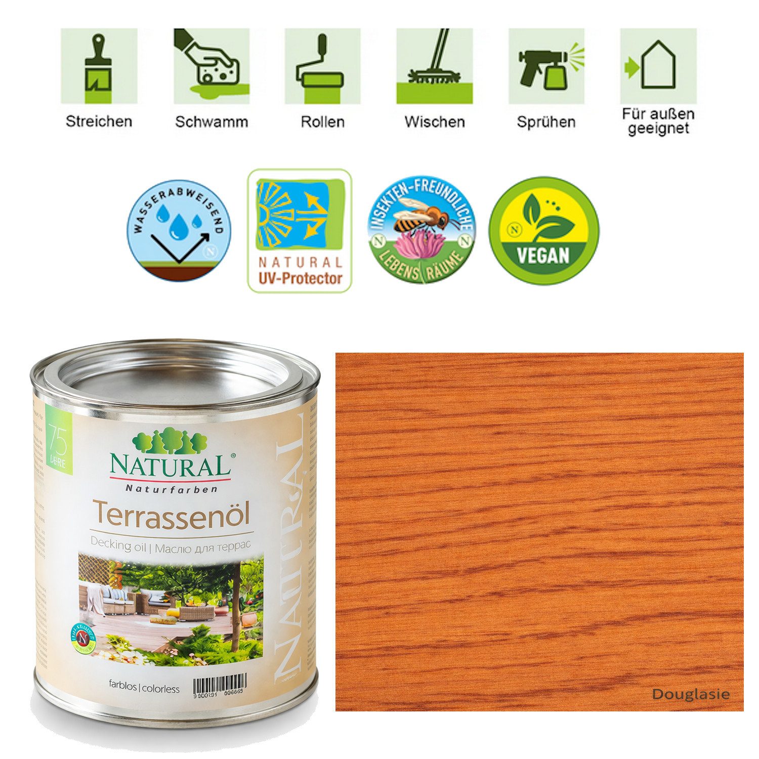 Natural Naturfarben GmbH Holzöl Terrassenöl ökologischer Schutz für bewitterte Oberflächen