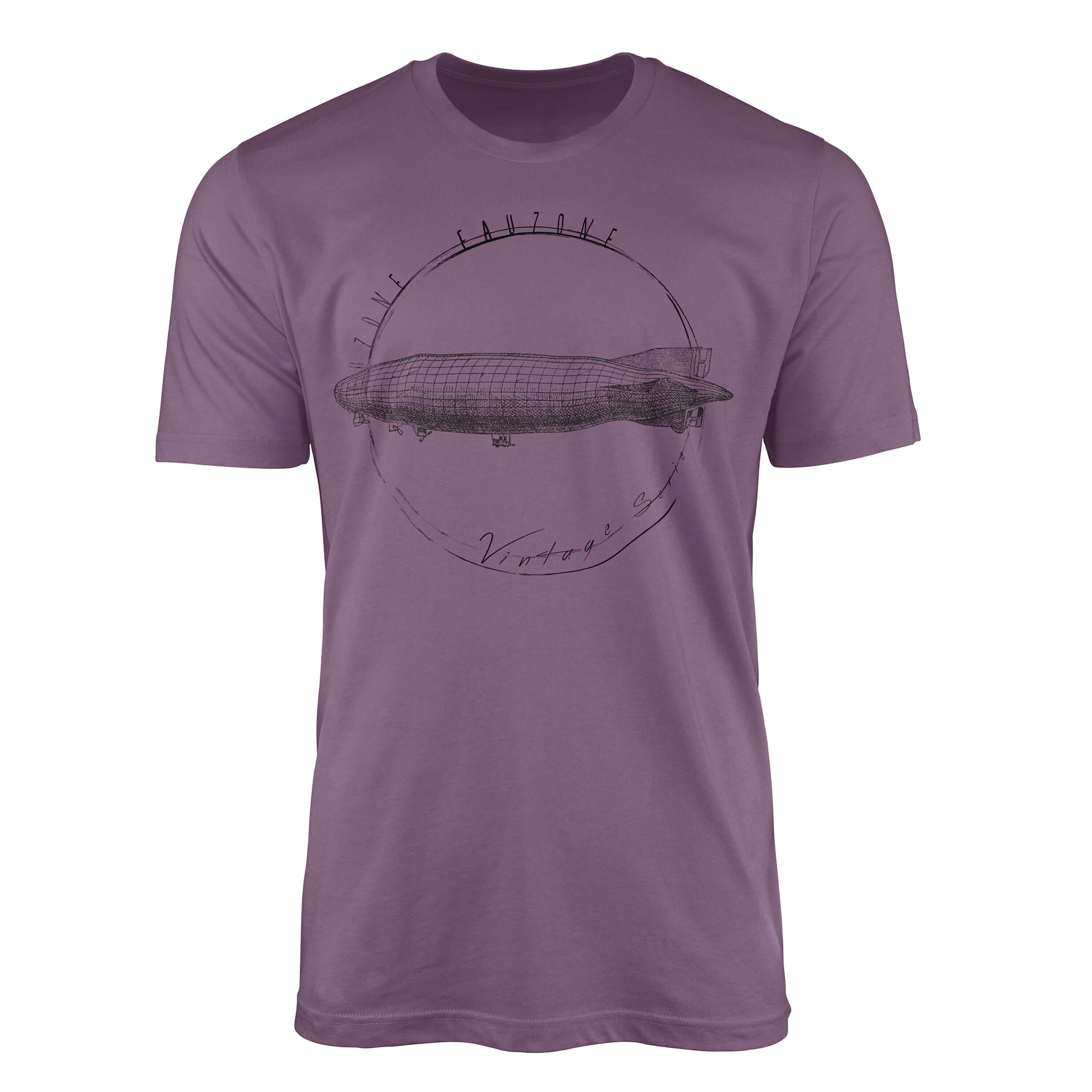 Sinus Art T-Shirt Vintage Herren T-Shirt Zeppelin Shiraz