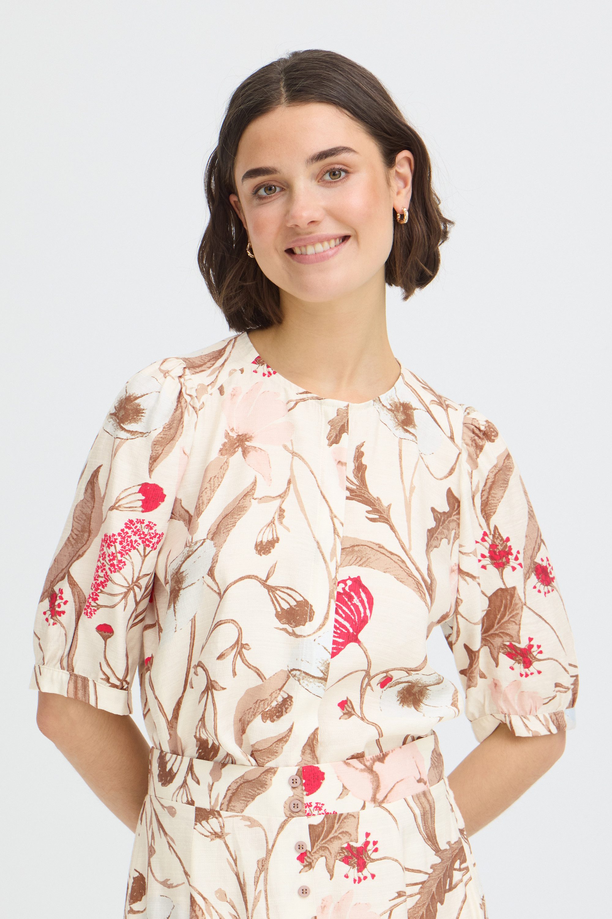 fransa Kurzarmhemd Kurzarm-Bluse FRARIANA
