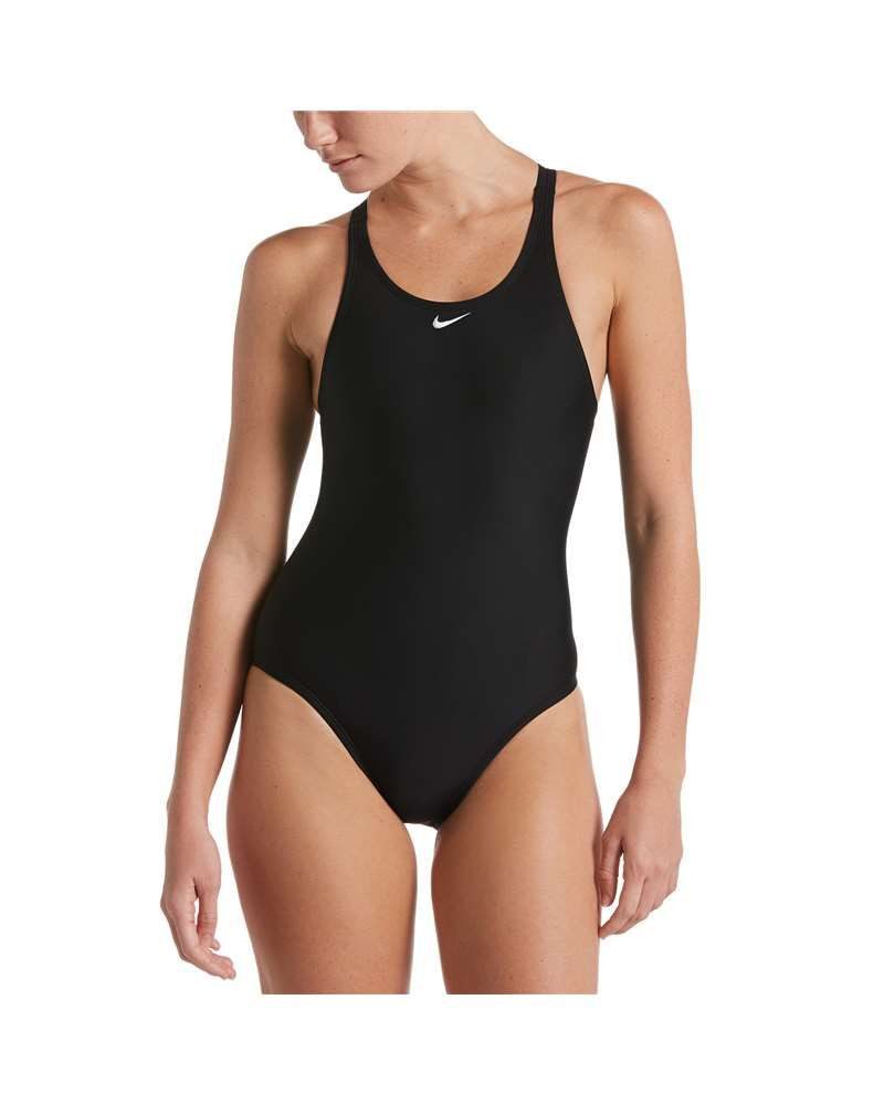 Nike Badeanzug FASTBACK ONE PIECE SMU breite nahtlose V-Rückenträger, vollständige Poabdeckung