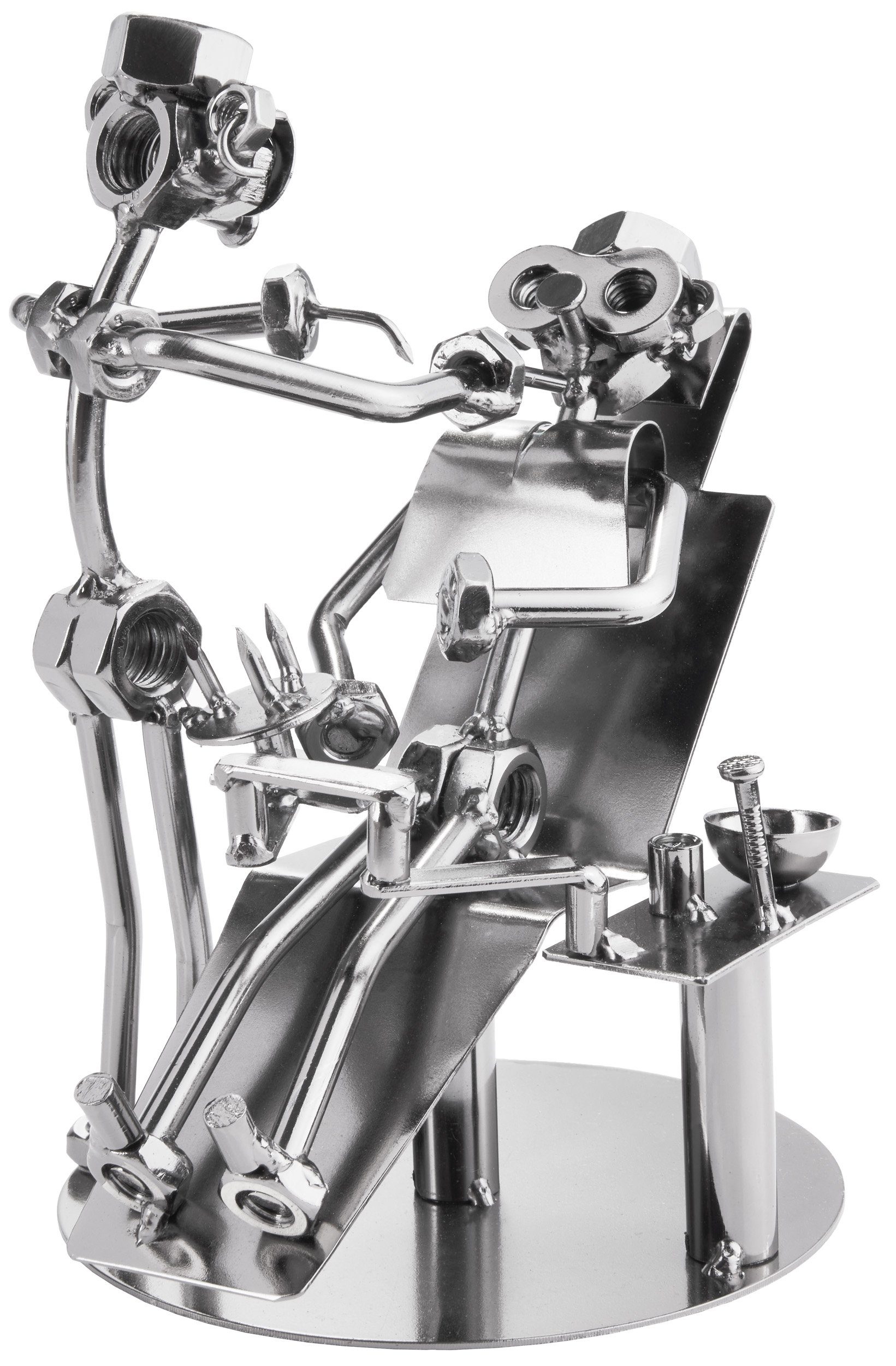 BRUBAKER Dekofigur Metallskulptur Schraubenmännchen Zahnarzt (1 St., Metall günstig online kaufen