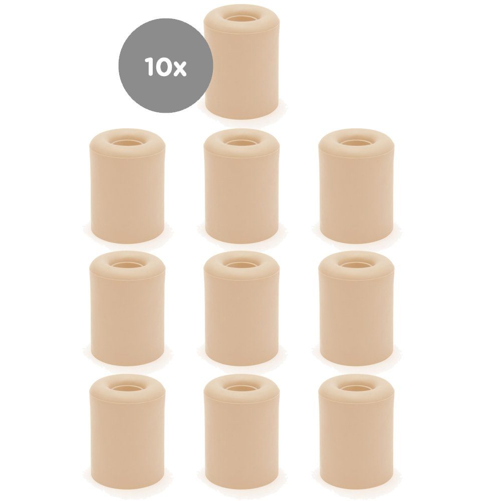 sossai® Türstopper Bodenstopper / Wandstopper NTS4 - RALF (10 St), Farbe: Beige
