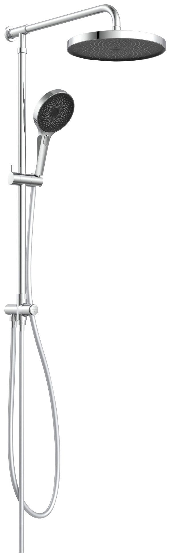 Schütte Brausegarnitur SAMOA RAIN, 3 Strahlart(en), in verschiedenen Ausführung erhältlich, Duschsystem mit Samtstrahl-Technologie, Handbrause mit 3 Funktionen