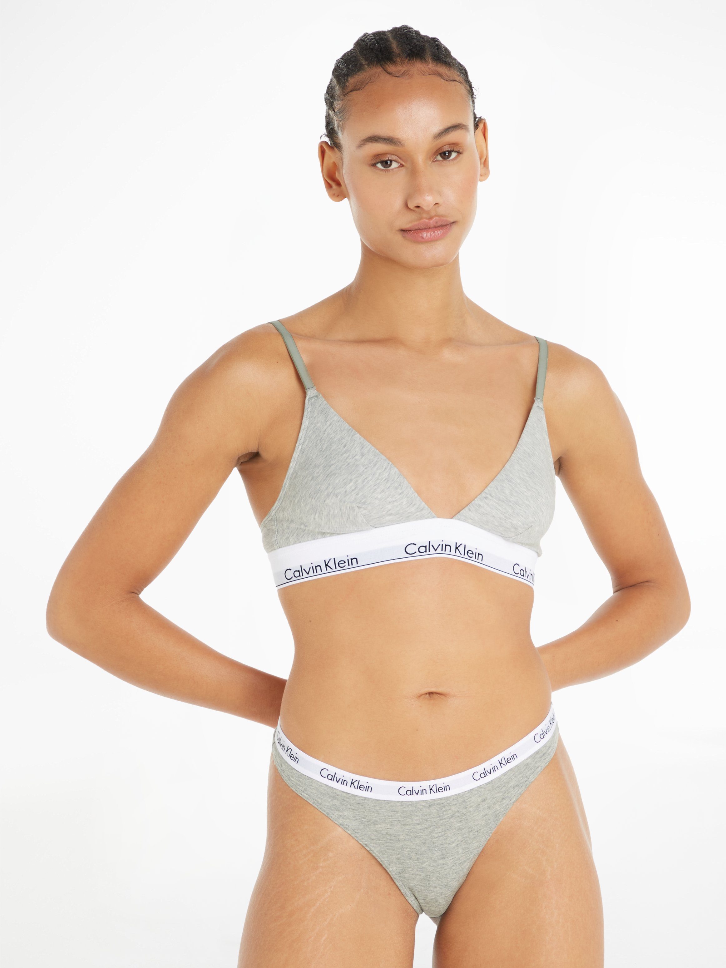 mit Underwear T-String Klein klassischem Logobund grau Calvin