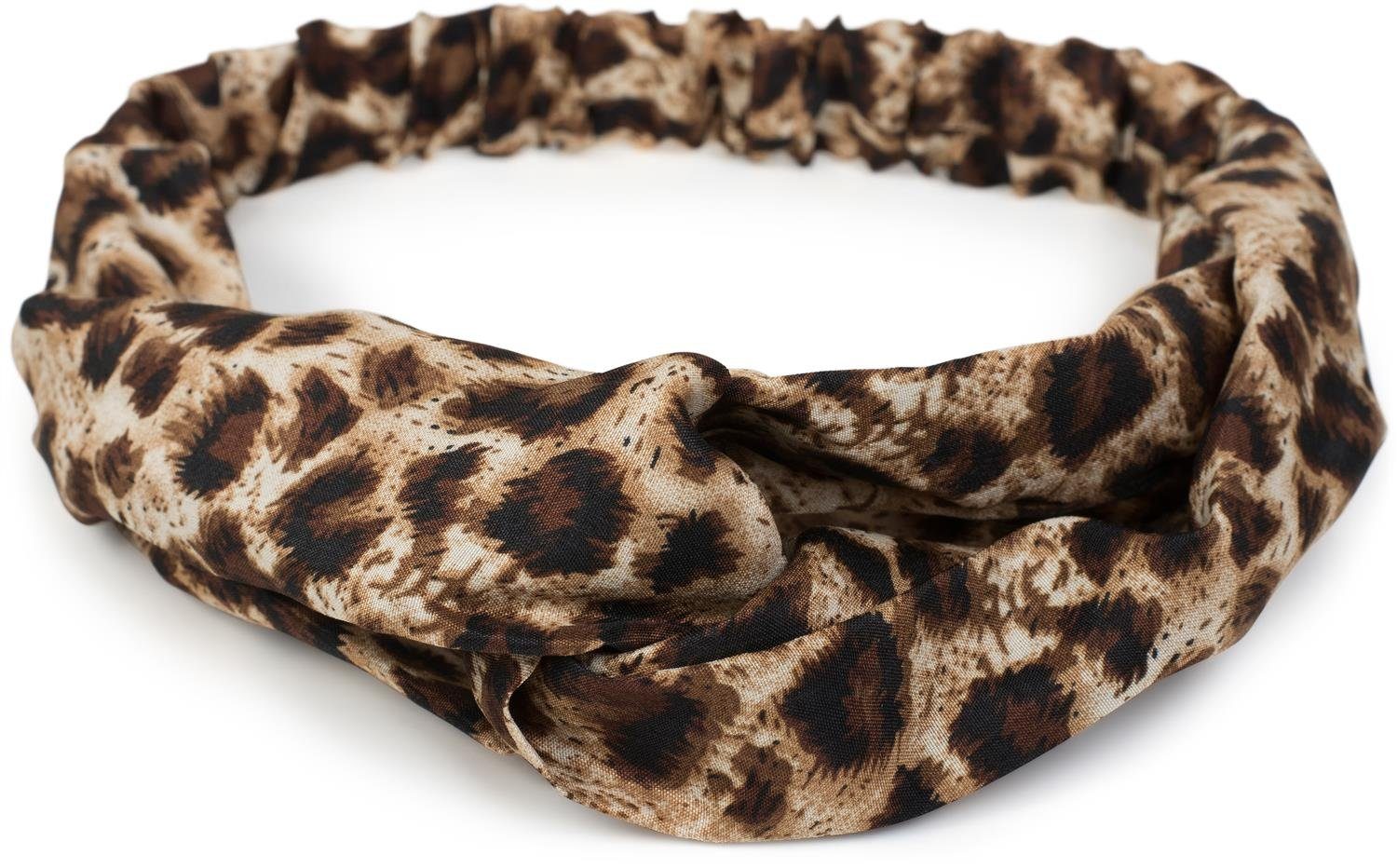 styleBREAKER Haarband, 1-tlg., Haarband mit Leo Print