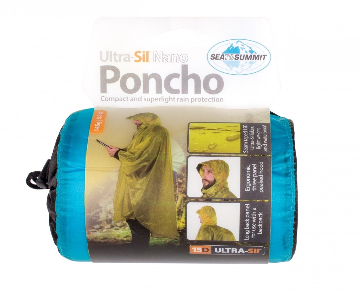 sea to summit Regenponcho Ultra-Sil Nano - Poncho - blau