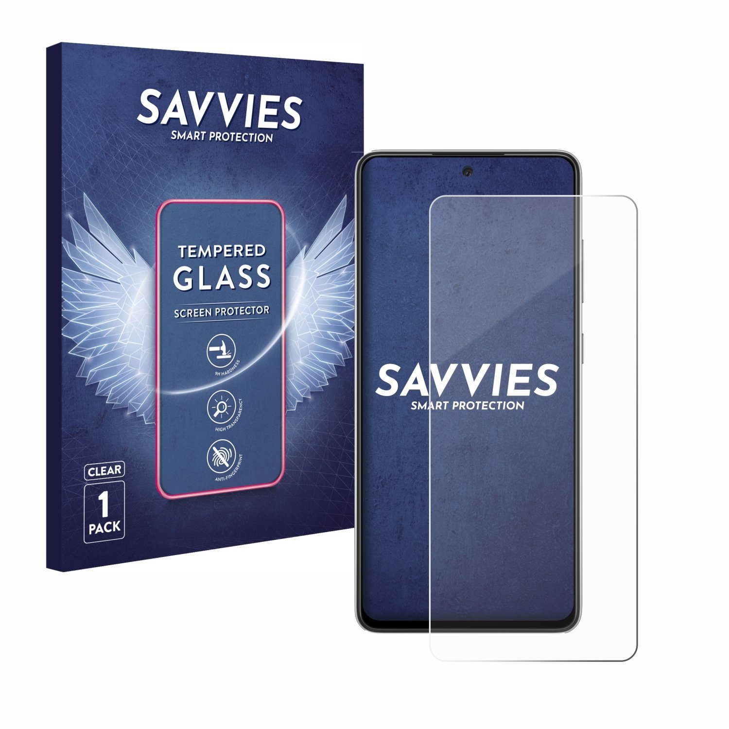 Savvies Displayschutzglas Schutzglas für Samsung Galaxy A52s 5G, Displayschutz 9H Glas Klar Transparent