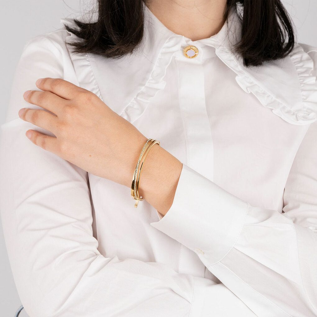 Lotus Style Armband Armreif LS2113-2/2 Bliss, Vergoldet mit Zirkonia, für Damen