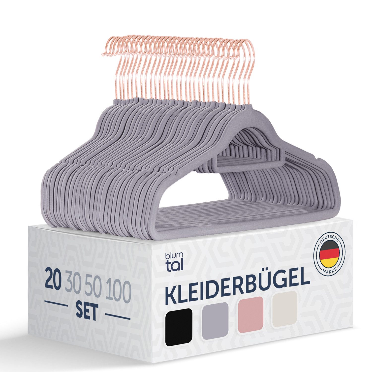 Blumtal Kleiderbügel Rutschfest - Samtoptik - günstig online kaufen