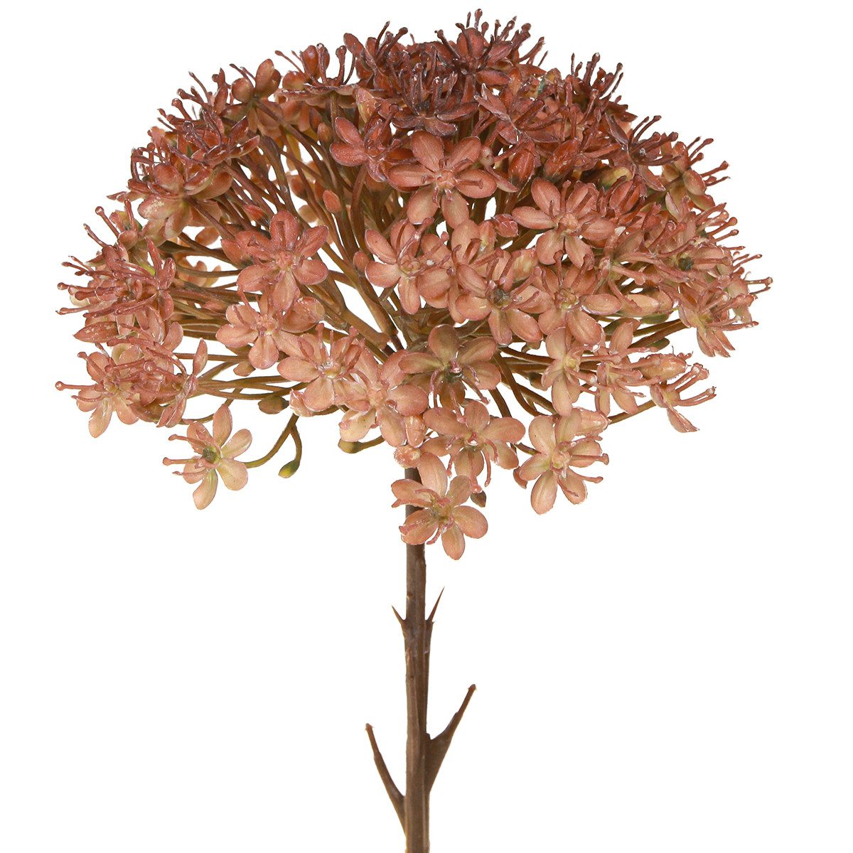 Kunstblume Kunstzweig Herbstdeko Blütenzweig Braun Rot 45cm Set, 2 Stück, Viana, Höhe 16 cm