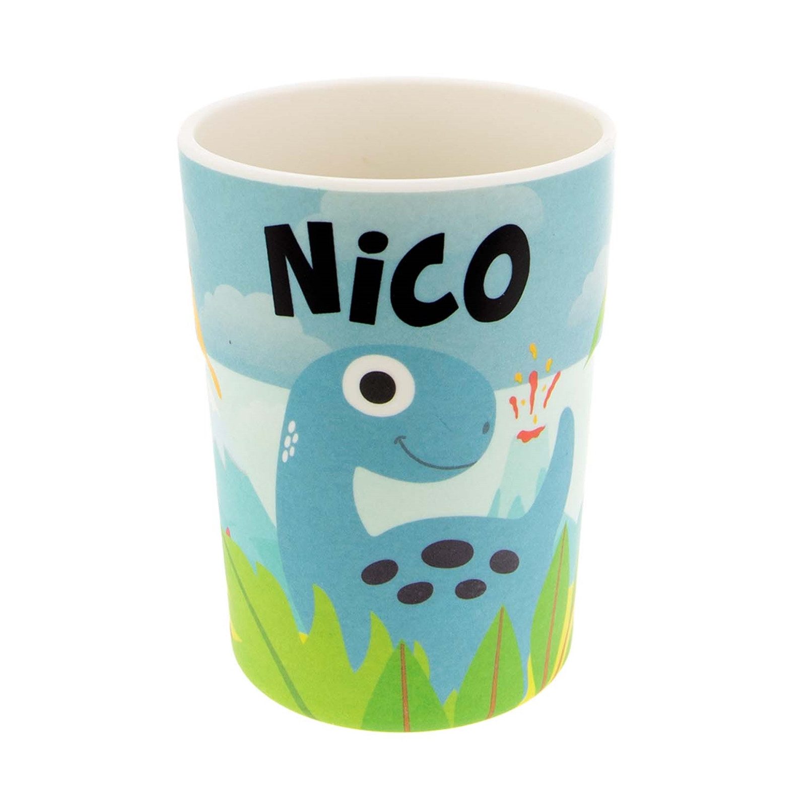 HTI-Living Kinderbecher Kinderbecher Namensbecher Nico, 1-tlg., Kunststoff, Trinkbecher Saftbecher Milchbecher