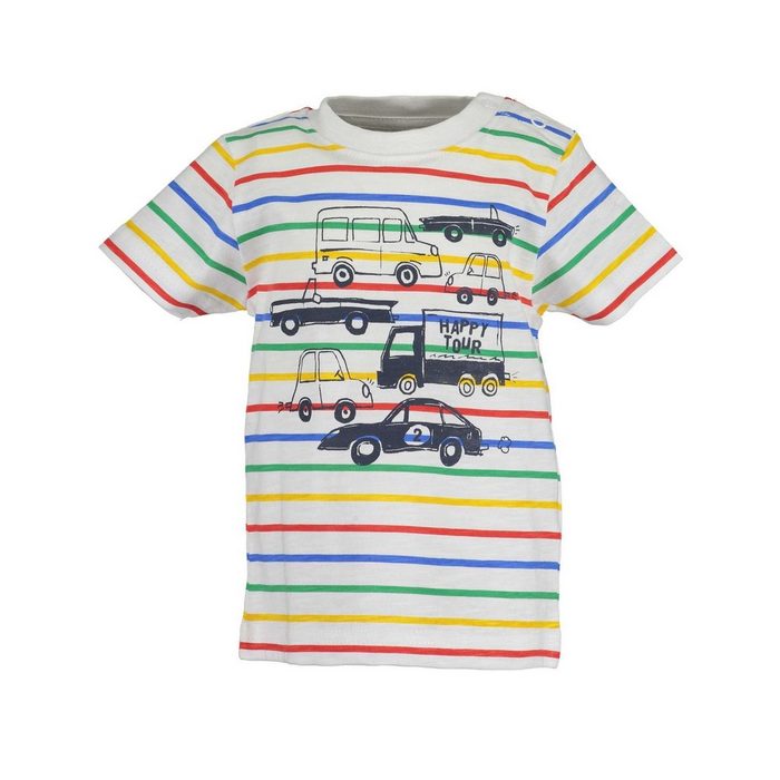 Blue Seven T-Shirt Blue Seven Baby Jungen T-Shirt mit "Cars" Print aus reiner Baumwolle mit Frontprint