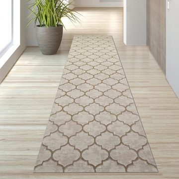 Teppich Wohnzimmerteppich Marokkanisches Muster in Beige, TeppichHome24, rechteckig