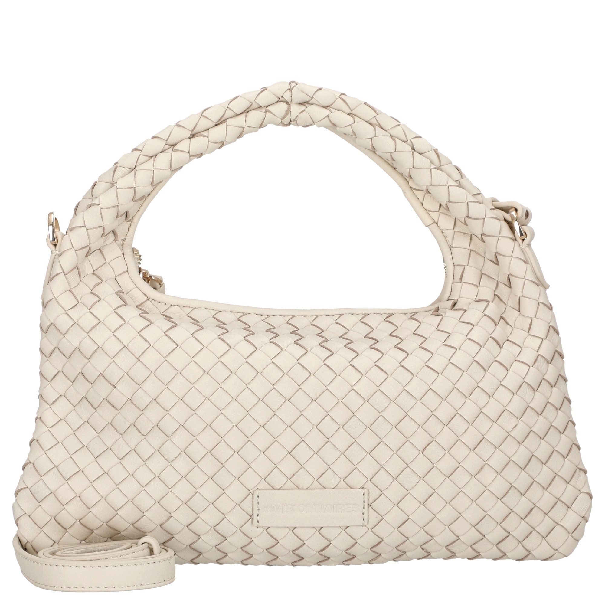 Les Visionnaires Handtasche Sadie Weave Silky - Henkeltasche 37 cm (vanilla)