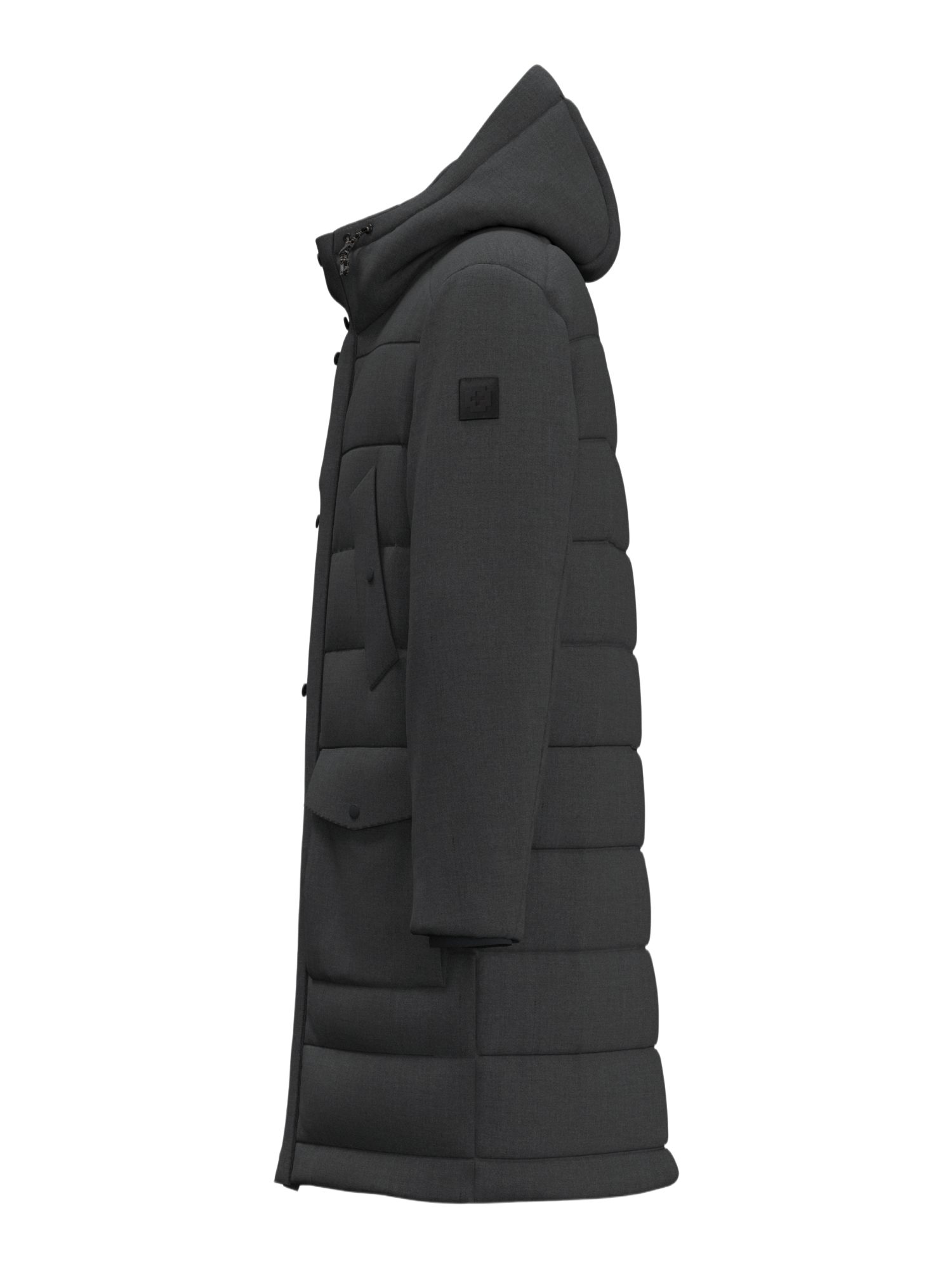 Strellson Funktionsjacke schwarz,Outdoor,Polyester,Unifarben,Stehkragen,Lang,Regular Fit