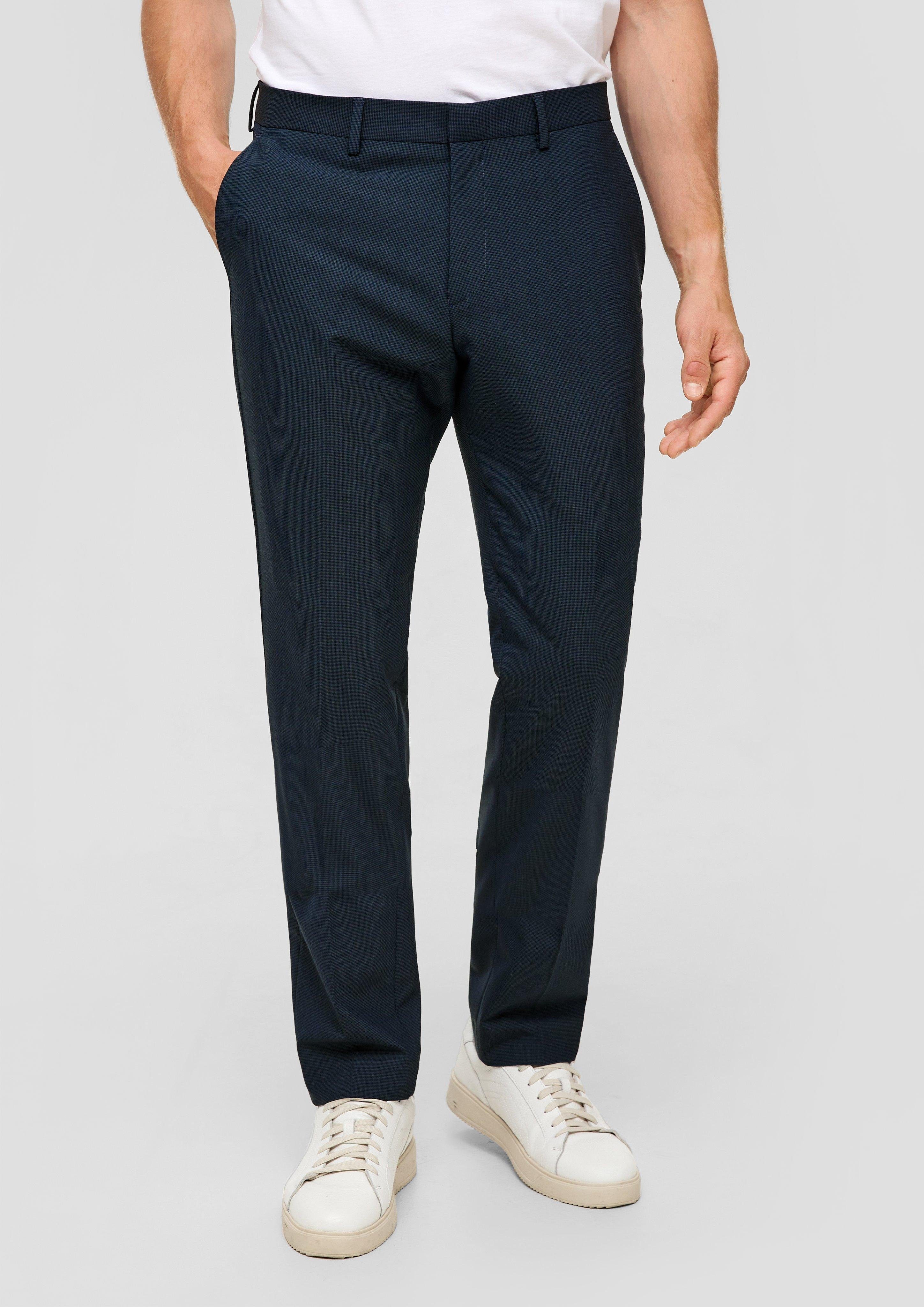 s.Oliver Stoffhose Viskosemix Hose aus blau Slim: BLACK LABEL