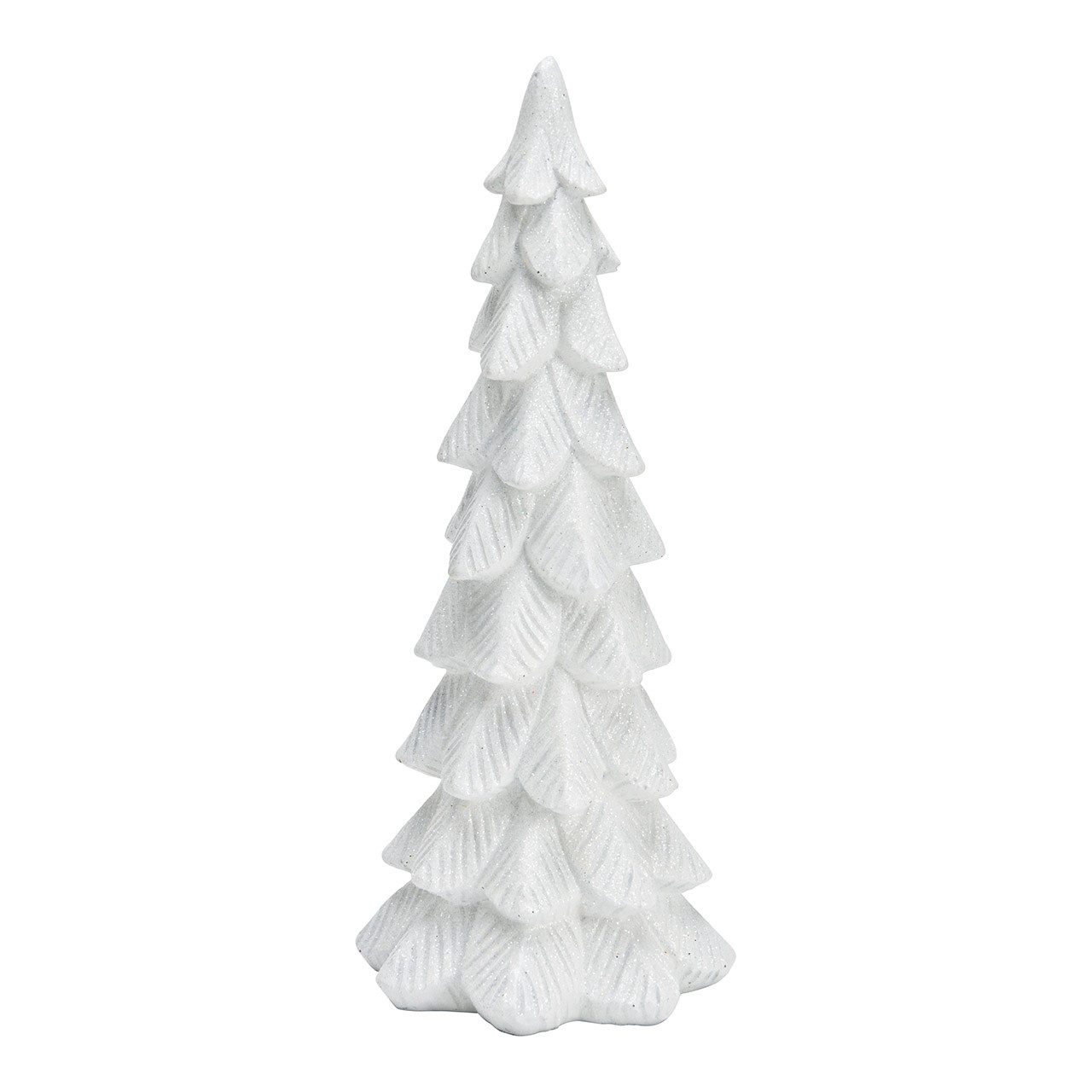 Weihnachtsfigur 10036390 - Tannenbaum mit Glitter aus Poly, 9 x 25 x 9 cm