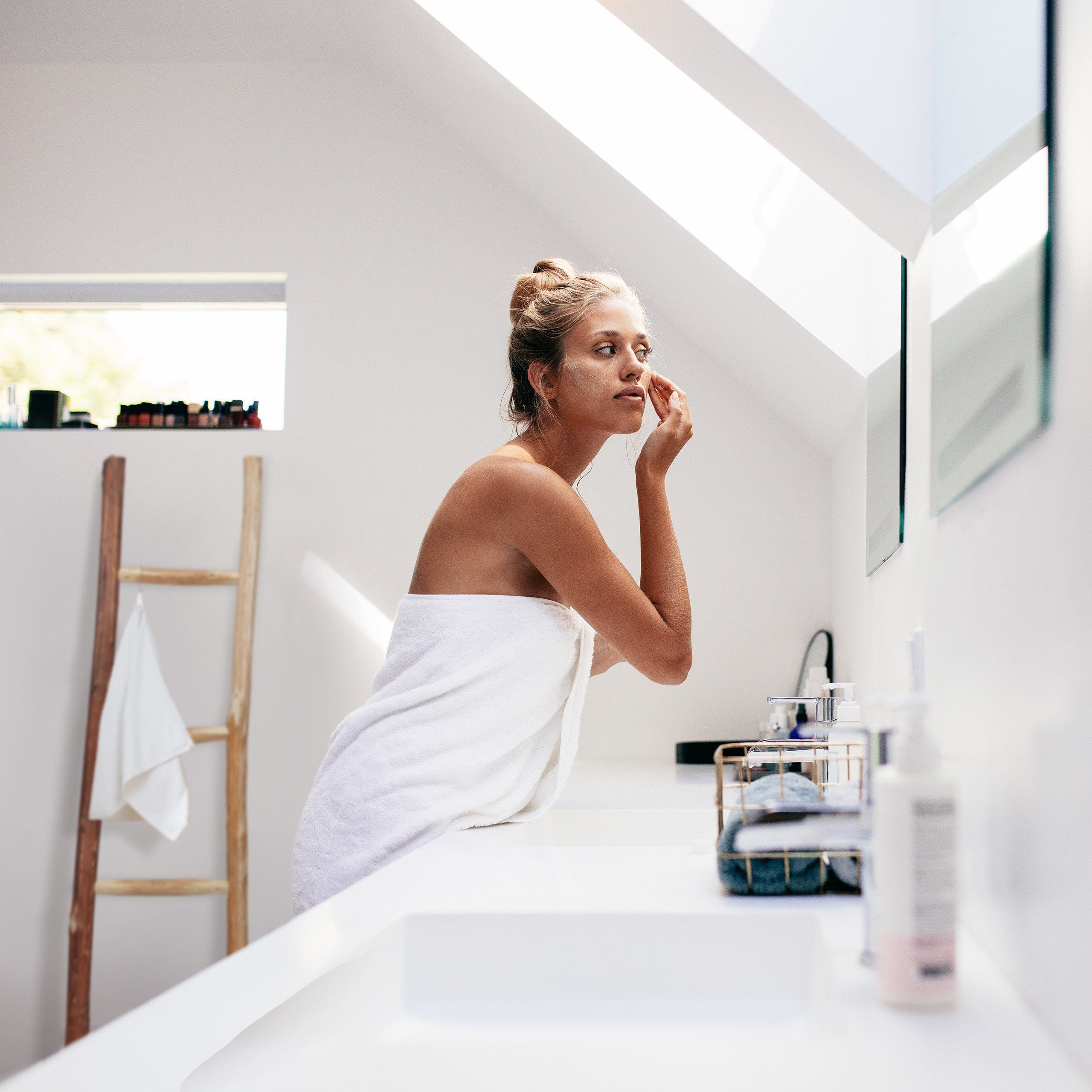 relaxdays Dekoleiter Kastanienholz XXL