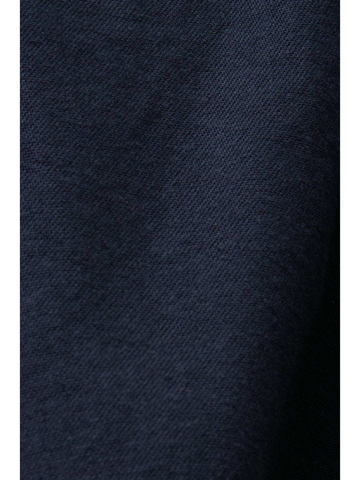 Esprit Button-Down-Hemd Baumwolle Kurzarmhemd aus NAVY