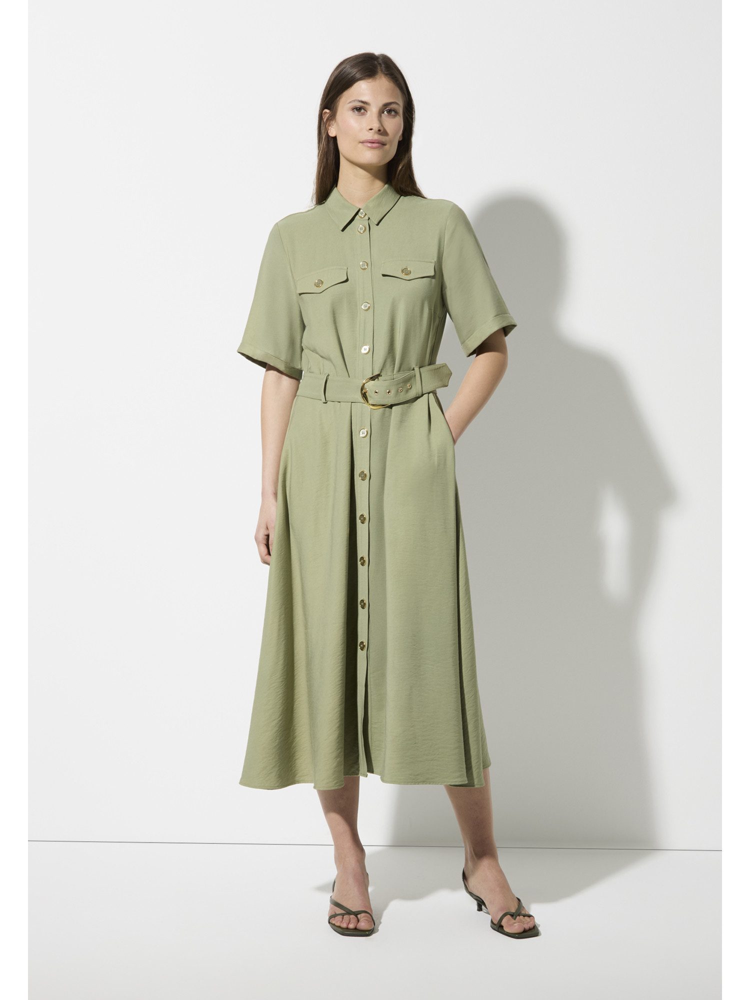 MORE&MORE Blusenkleid Hemdblusenkleid günstig online kaufen
