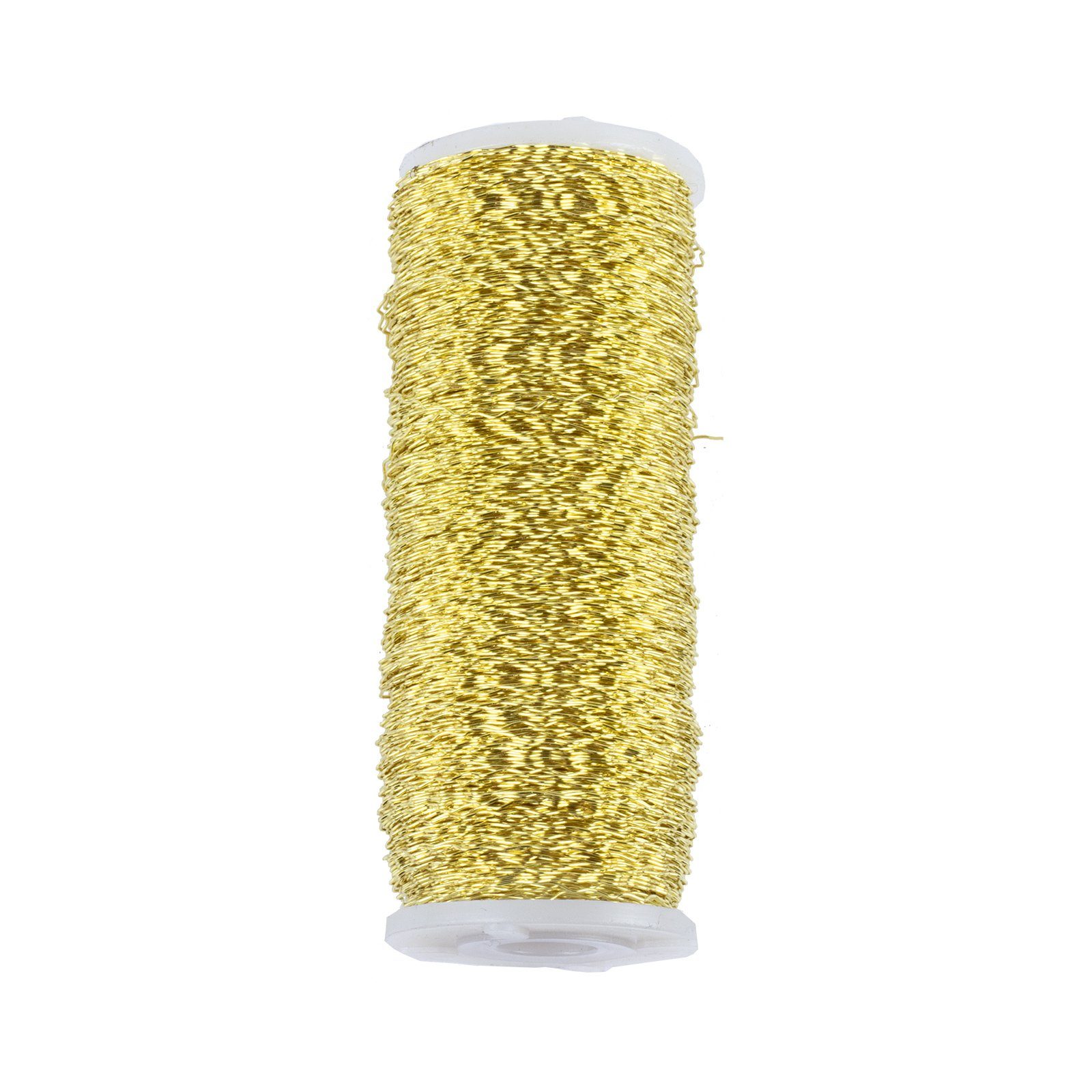 Draht Bouilloneffektdraht Spule - gold - 0,30 mm x 140 m - 100 g