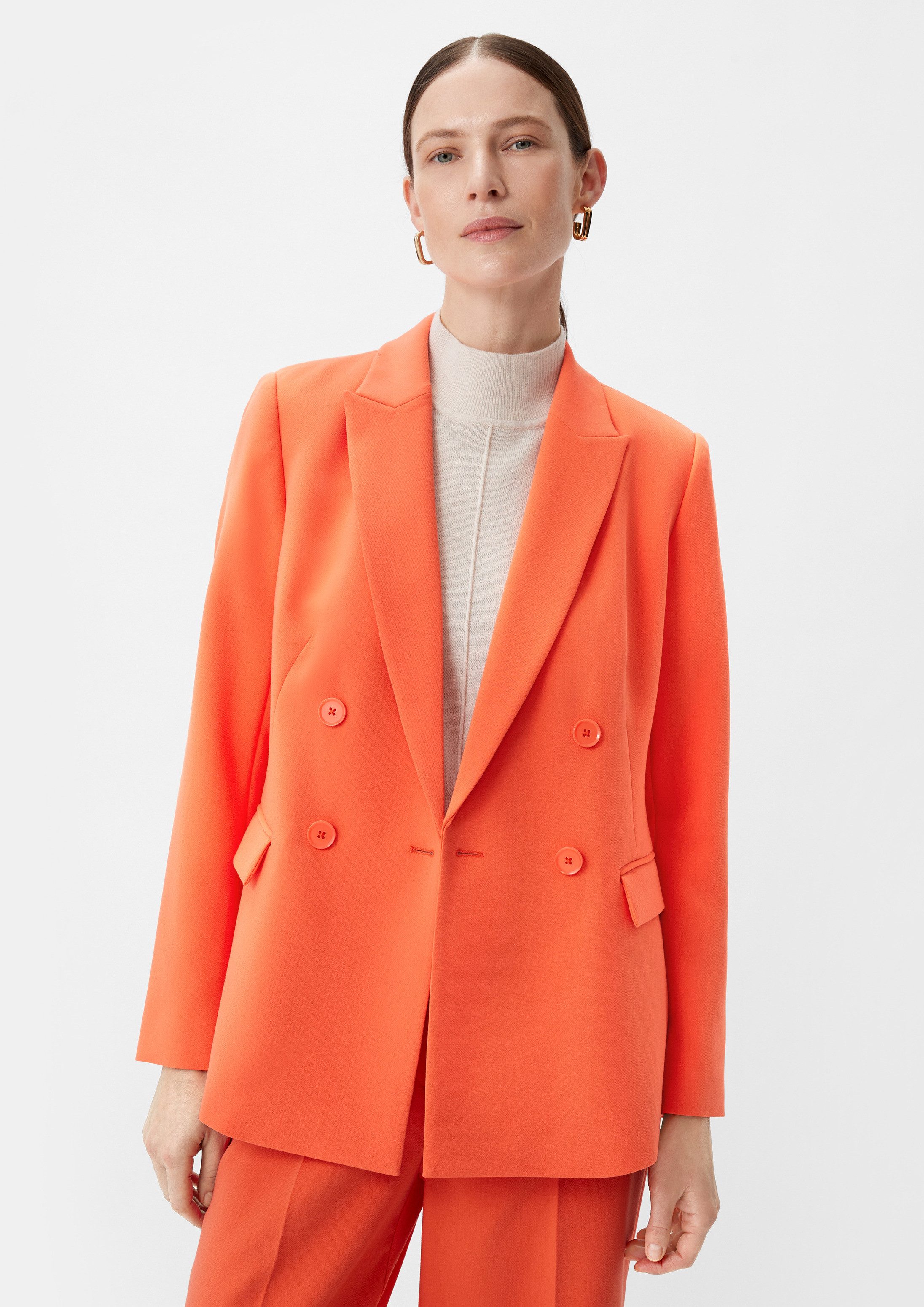 comma Jackenblazer Indoor-Blazer Blazer mit doppelreihigen Knöpfen