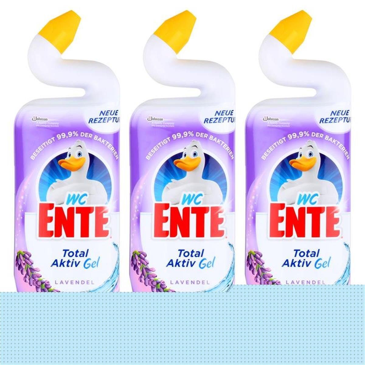 WC Ente 5in1 Lavendel 750 ml - Stark gegen Kalk mit Schutzfilm (3er Pa WC-Reiniger